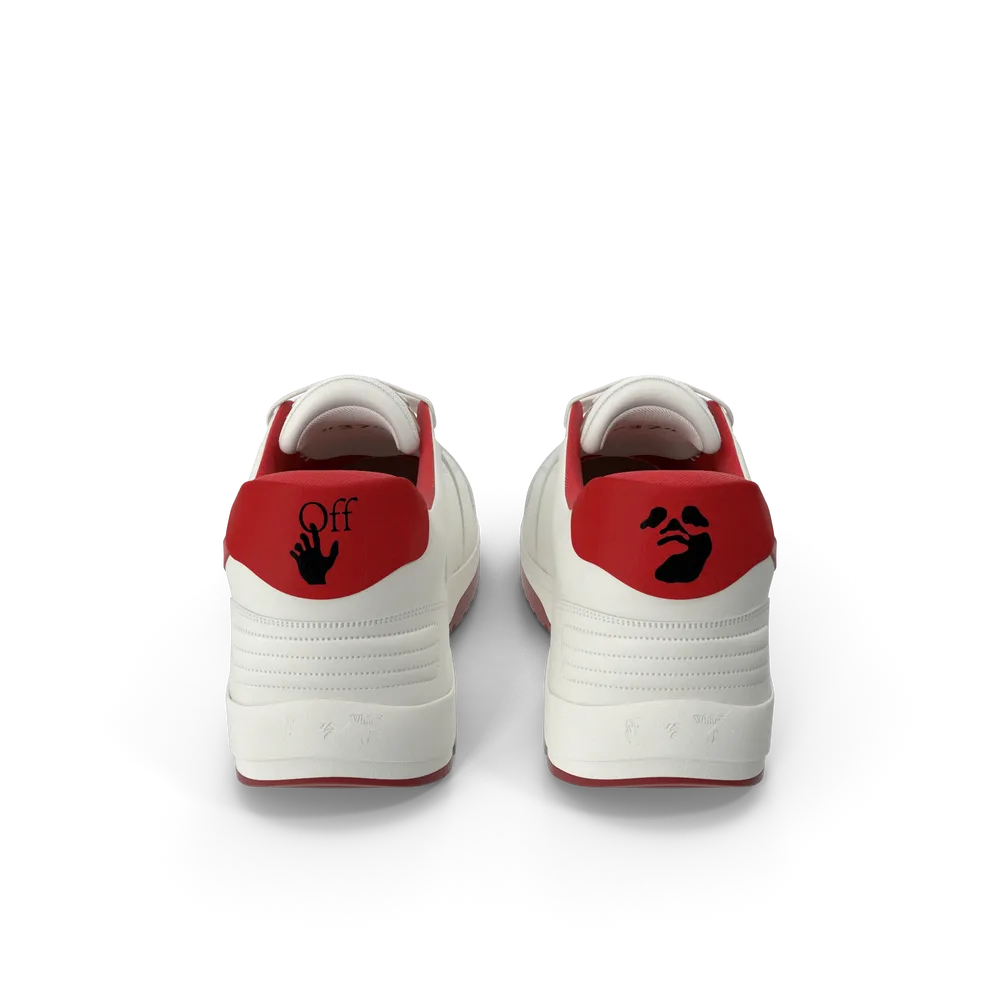 Tenis deportivos blanco hueso y rojo