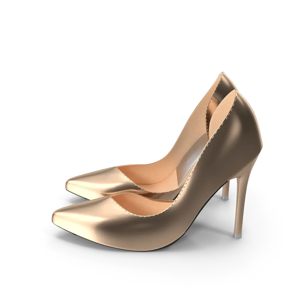 Zapatos dorados para mujer
