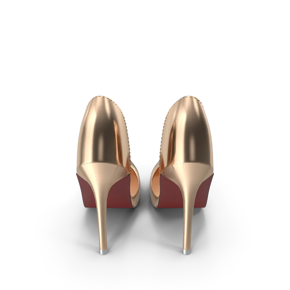 Zapatos dorados para mujer